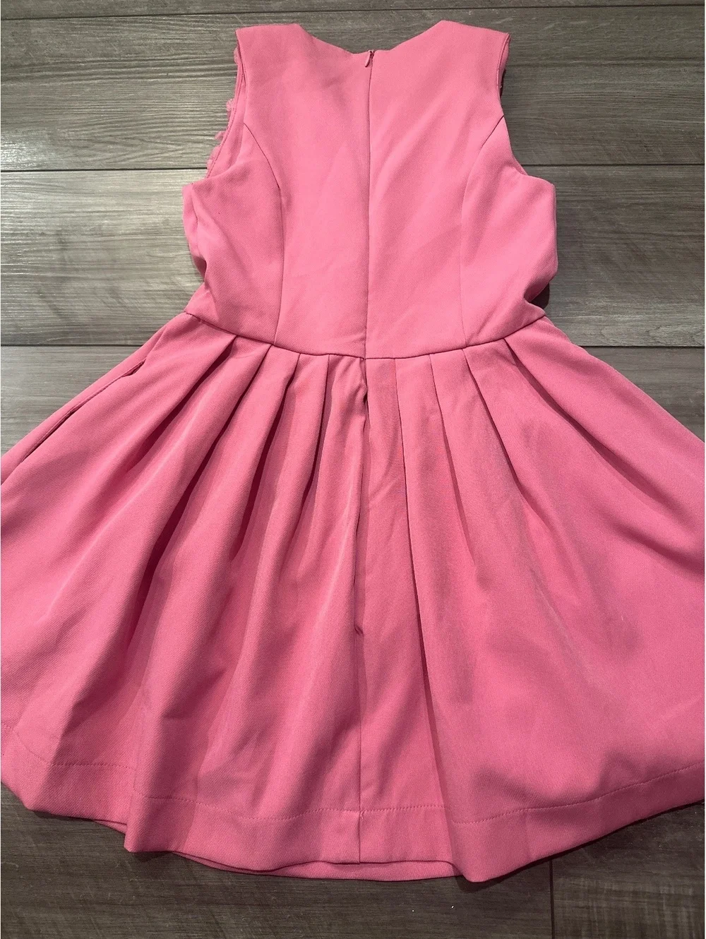 Shop The Mint Girls Pleated Formal Pink Rosette Appliqué Dress